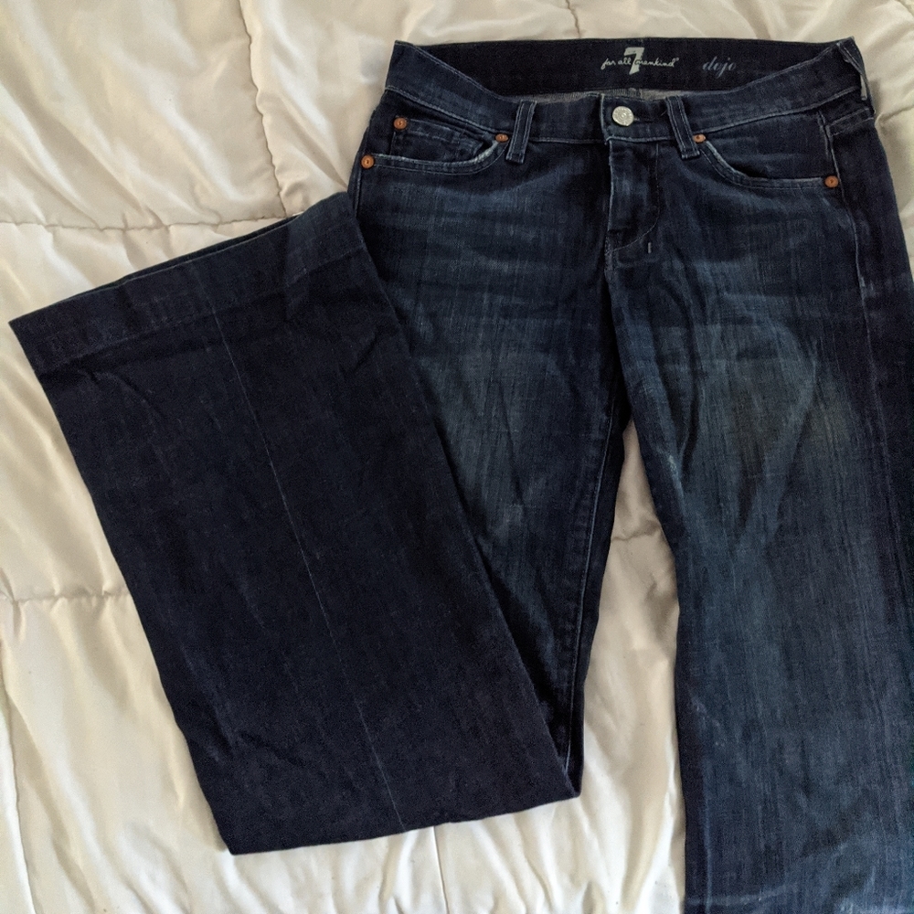 7 Brand wide leg jeans Dojo